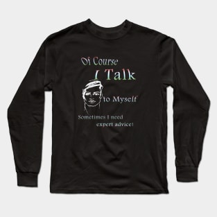 Man talking to himself Long Sleeve T-Shirt